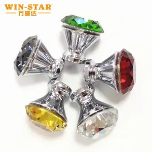 WINSTAR 고품질 20mm 25mm 30mm 원형 서랍 캐비닛 도어 손잡이 유리 가구 손잡이