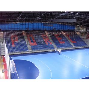 Marque CETA Série G2M Supports de sport préfabriqués personnalisables Acier galvanisé à chaud durable Assemblage rapide et sûr toutes saisons - Product Image 1