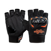 Gants de moto demi-doigts avec protection rigide des articulations pour la conduite en ville et en touring