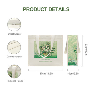 Sac fourre-tout en toile de coton biologique, sac de shopping écologique de qualité supérieure pour les marques durables - Product Image 4