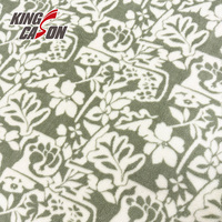 Kinacason Nouveau Design Direct Usine pour Tissu Sherpa Double Face à Imprimé Floral Vintage pour Vêtements et Confections Commandes en Gros