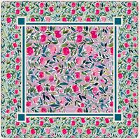 Tapis de Mahjong floral aquarelle, motif floral, couverture de table de jeu carrée pour les tuiles de Mahjong, cadeau