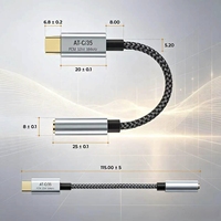 32-Bit 384kHz USB-C zu Kopfhörer-Aux-Buchse HiFi DAC Dekodierungskabel Typ-C zu 3,5mm Audio-Anschlusskabel mit CX31993 für USB-C-Geräte