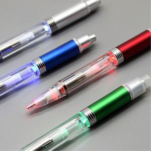 Custom Promotional Gift Pen Advertising Office Stationery Gift <b>Ball</b> Pen Bright <b>LED</b> Light Multifunctional Ballpoint Pens - Product Image 2
