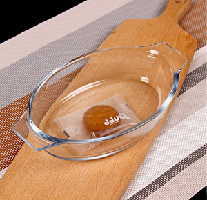 <span class=keywords><strong>Bandeja</strong></span> de vidrio para hornear con asa Oval para hornear de vidrio de borosilicato alto - Product Image 5