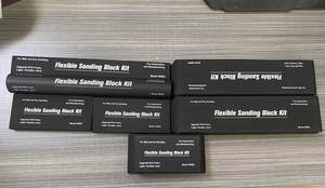 Kit de ponçage 7 pièces, bloc abrasif pour le travail du bois, la <span class=keywords><strong>carrosserie</strong></span> automobile, léger, flexible, dur - Product Image 4