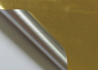 Papier autocollant holographique fourni par l'usine, étiquettes holographiques transparentes en PE imperméables, rouleaux de film autocollant pour flexographie