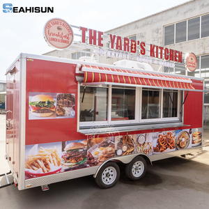 Мобильный кофейный грузовик хот-дог прицеп тележка жареная курица мобильный кухонный трейлер пицца бургеры прицеп грузовик тако еда грузовик - Product Image 5