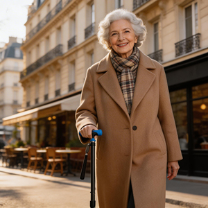 Bastón Inteligente con Luz LED Telescópica Ajustable y Portátil, Bastón para <span class=keywords><strong>Personas</strong></span> <span class=keywords><strong>Mayores</strong></span> con Luz LED - Product Image 3