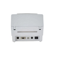 Impresora de Etiquetas de Transferencia Térmica de 203DPI y 110mm, Impresora de Etiquetas de Códigos de Barras USB de Escritorio para Etiquetas de Ropa, Logística y Envío