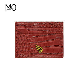 Portefeuille porte-<span class=keywords><strong>carte</strong></span> de crédit en cuir de blocage RFID Premium pour hommes cadeau d'affaires Logo personnalisé peau de vache véritable mince - Product Image 2