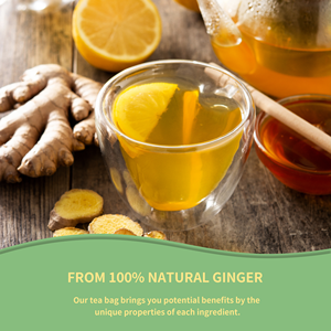カスタムオーガニックジンジャーティーコーンファイバーティーバッグ胃健康ボックス包装用 - Product Image 4