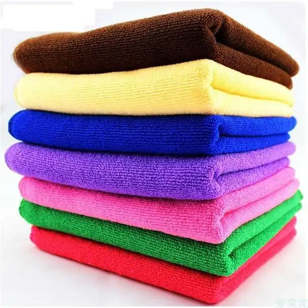 blue pink purple dark green pink black face custom body rags car wash clothes cleaning micro fiber cloth towel with logo for car