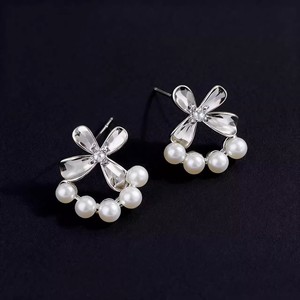 ต่างหูเงินแท้ S925 รุ่น WENCHI 10981 พร้อมฐานเปล่าสำหรับใส่ลูกปัดและมุกขนาด 3-4 มม. อุปกรณ์ตกแต่งต่างหูจากประเทศจีน - Product Image 2