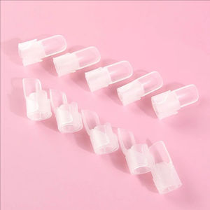 10 pièces/ensemble manucure <span class=keywords><strong>doigt</strong></span> Transparent housse de protection <span class=keywords><strong>vernis</strong></span> <span class=keywords><strong>vernis</strong></span> bouclier Protection Clip protecteur bricolage Nail Art conseils outils - Product Image 2