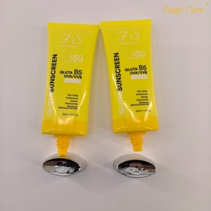 Tube vide super ovale souple de 35 mm de diamètre et 50 ml, avec bouchon à vis argenté, pour emballage de crème solaire Gluta UVA/UVA. - Product Image 6