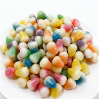 Bonbons mous en gros, saveurs fruitées mélangées, bonbons gélifiés multicolores en forme d'ongles, personnalisables, halal, emballage en vrac, échantillon gratuit
