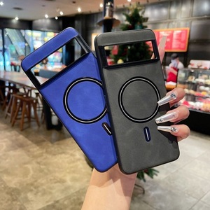 Sang trọng từ tính không dây sạc PU da điện thoại di động Trường hợp đối với <span class=keywords><strong>Google</strong></span> <span class=keywords><strong>Pixel</strong></span> 9 Pro XL 8 Pro 8A 7A chống sốc điện thoại Bìa - Product Image 3