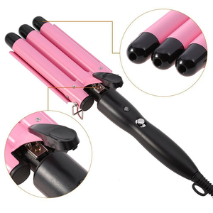 FYD fer à friser 3 tubes en gros, fer à friser domestique, fer à friser de coiffure de l'usine source - Product Image 1