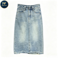Jupes en jean d'occasion de qualité A pour femmes, robes en jean d'occasion pour femmes, vente en gros, échantillons disponibles en 7 jours