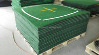 Tapis de golf en nylon de qualité supérieure avec lignes d'entraînement blanches pour l'enseignement et la pratique