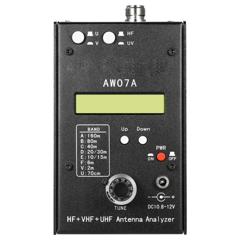 AW07A 160M HF/VHF/UHF Impedance SWR Antenna Analyzer Meter