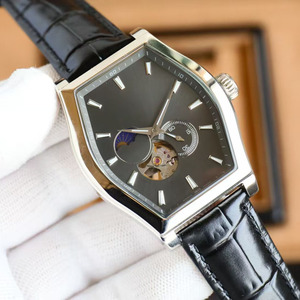 Montre mécanique 2026 charmante nouvelle phase de lune, petite seconde, aiguilles lumineuses, cadran ajouré en forme de barillet - Product Image 3