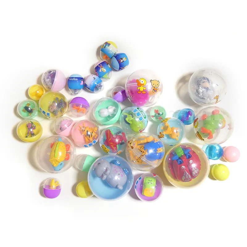 Capsules jouets distributeur automatique de haute qualité 65mm, boule plastique PP Surprise Capsule Gashapon pour min