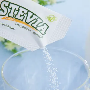 Keto Stevia Sachet Wholesale Stevia Erythritol Blend OEM Package 1g/2g Stevia Sugar Sachets