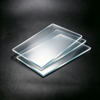 Plaque acrylique anti-reflet de qualité optique découpée sur mesure, panneau PMMA transparent AG pour cloisons de bâtiment