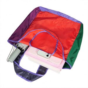 Sac de courses pliable en polyester personnalisé avec logo, écologique, réutilisable, pliable, sac de courses à roulettes - Product Image 5