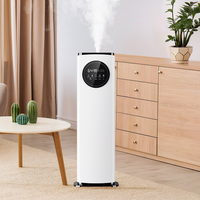 Humidificateur d'air à brume fraîche sur pied, atomiseur, humidificateur 8L, diffuseur ultrasonique, générateur de brume pour grande pièce