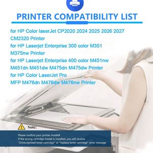 Cartucho de tóner compatible CE410A para cartucho de impresora HP Color LaserJet Pro MFP M475dn M475dw 304A 312A 305A - Product Image 6