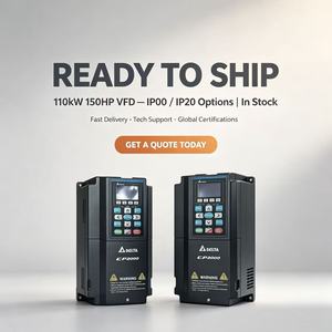 Delta VFD1100C43A-00/-21 110kW 150HP 220A 460V VFD ไดรฟ์พัดลมปั๊มน้ำ พร้อม PLC ในตัว BACnet IP00/IP20 - Product Image 6