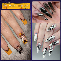 Nouveau Kit de Vernis Gel UV Effet Bouteille de Lait 6 Couleurs pour Halloween – Teintes Tendances Populaires, Gel LED Soak Off pour Manucure Professionnelle en Salon