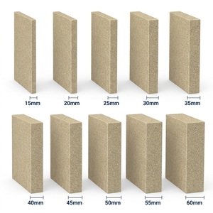 Résistance à la chaleur élevée 1350 ℃   <span class=keywords><strong>Plaque</strong></span> d'isolation ignifuge en <span class=keywords><strong>vermiculite</strong></span> pour accessoires de cheminée à bois à flamme nue - Product Image 3