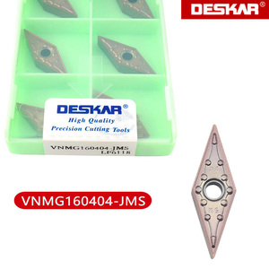 Plaquettes de tournage en carbure pour tour CNC DESKAR VNMG160404/160408-JMS/HS/<span class=keywords><strong>MS</strong></span> LF6018/6018S/6118 pour l'acier inoxydable - Product Image 3