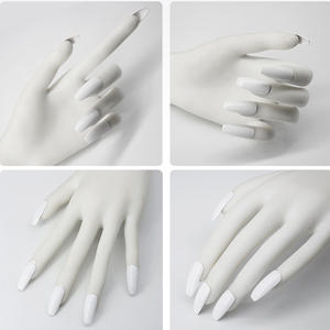 Nail Practice Hand 3 Couleurs Flexible Nail Art Training Prosthesis Faux Hands - Product Image 5