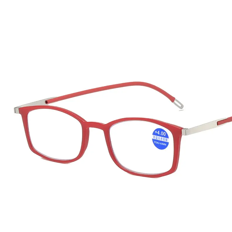 Yeni moda küçük kutusu taşınabilir anti-mavi okuma gözlüğü net kırmızı ışık anti-kayıp cep telefon standı okuma gözlüğü