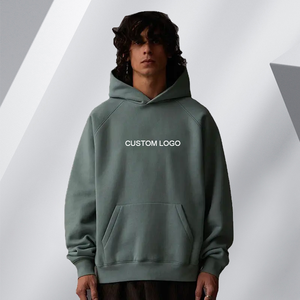 Sudadera de Felpa Gruesa de Algodón OEM de 400 g/m² para Hombre, Estilo Urbano Oversize, Bordada, de Alta Calidad, Personalizada para Invierno - Product Image 1