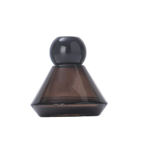 Bouteille ronde de diffuseur d'arômes de décoration d'intérieur de 100ml avec impression de logo personnalisé Bouteille de diffuseur de parfum en verre de roseau de 4 oz