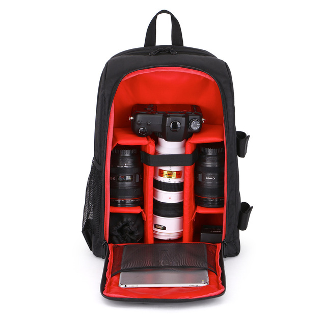DSLR Camera Bag Photographic Accessories Tripod Backpack Storage Large Capacity Travel  for Canon/Nikon Sac a Dos Rangement