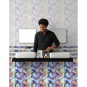 Carreaux muraux en céramique numérique brillants 300x450mm, imperméables et résistants à l'usure, conçus pour les murs intérieurs - Product Image 4
