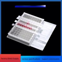 Bestsuit Microplaca de Enzimas ELISA Transparente con Fondo Plano de 96 Pocillos Desmontable de 128*99 mm, Resistente a la Temperatura y Sellable, OEM