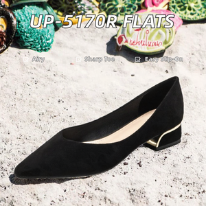 Zapatos de Tacón Bajo de 3 cm para Mujer, Transpirables, con Punta en Pico, Planos, de Vestir, de Oficina, de Diseñador, Casuales, para Caminar, Sin Cordones - Product Image 3