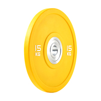 Plaques de poids en caoutchouc PU Rouser Fitness 5kg 10kg 15kg 20kg 25kg 450mm pour haltères, pour la musculation en salle de sport commerciale