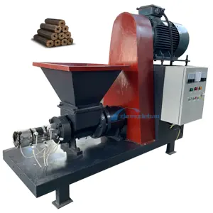 high Efficient Straw Press Rice Husk wood Sawdust Log charcoal making machine Biomass Briquette Machine for sale