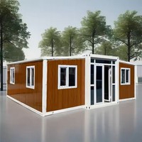 Maroc Villa préfabriquée en acier 20-40FT Maison modulaire en conteneur Petite maison idéale pour l'arrière-cour côtière ou l'utilisation d'un centre de villégiature Conception extensible