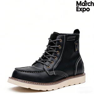 <span class=keywords><strong>Stivali</strong></span> Vintage da <span class=keywords><strong>Uomo</strong></span> Taglie Grandi, Alti fino a Metà Polpaccio, Misure 45-49, Traspiranti, Impermeabili e Caldi per Primavera e Autunno - Product Image 2