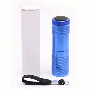 Mini lampe torche LED COB tactique d'urgence personnalisable avec logo, format de poche, 9 ampoules, en aluminium, avec piles AAA, autonomie de 10 000 heures - Product Image 6